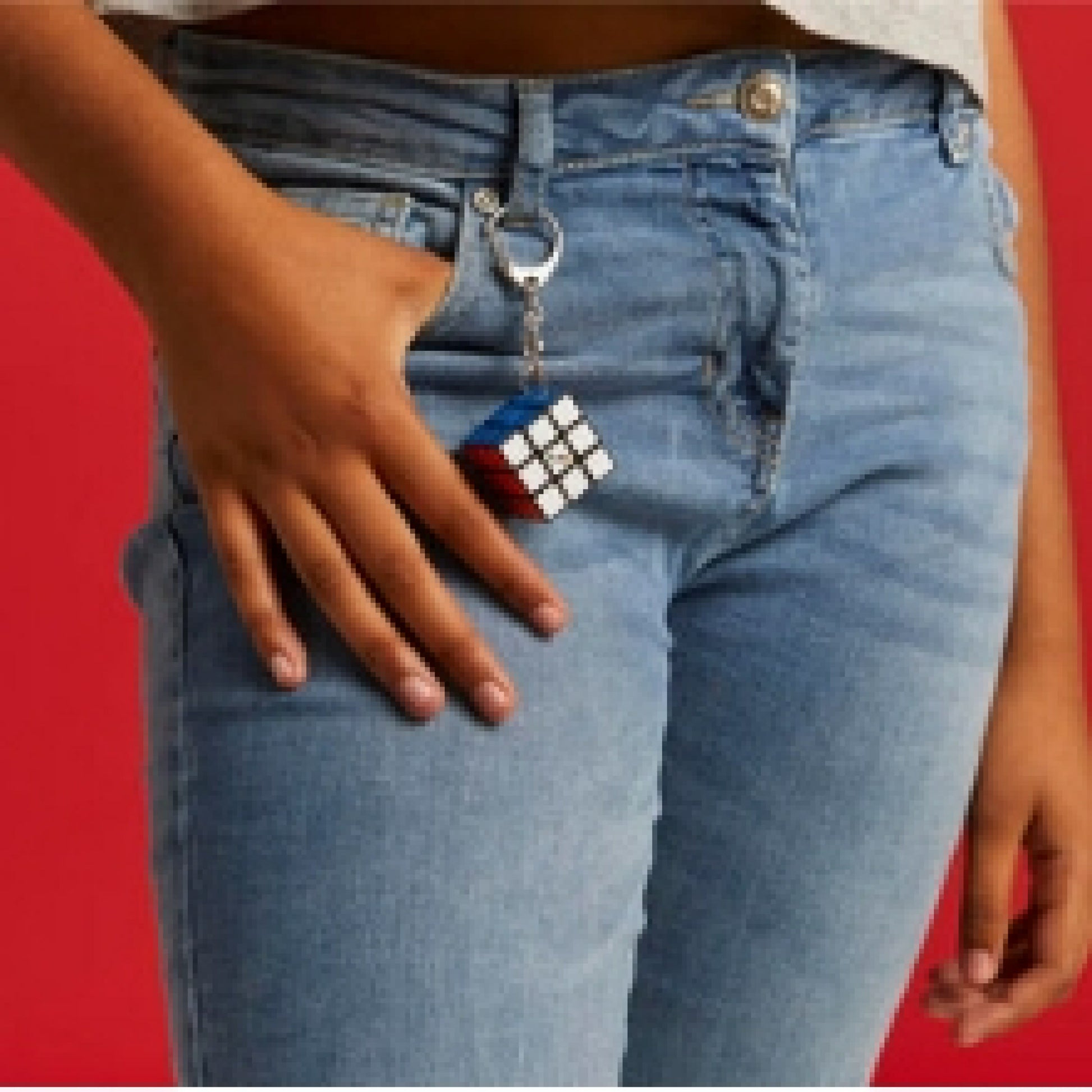 Spin Master Rubik's 3x3 Schlüsselanhänger – Mini-Zauberwürfel, Mehrfarbig