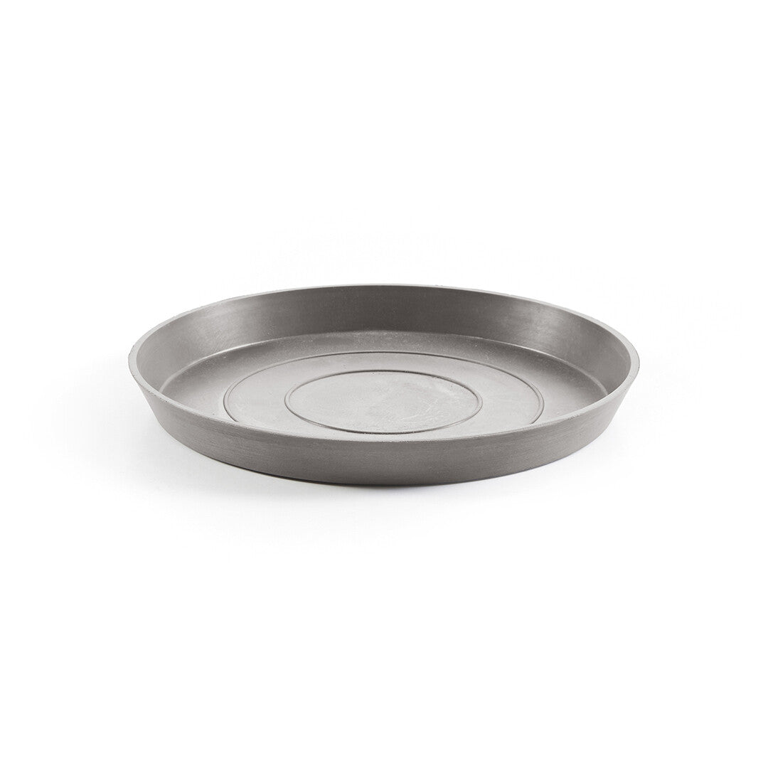 Ecopots Unterteller – Ø 37 × 3,5 cm – Recycling-Kunststoff, Taupe