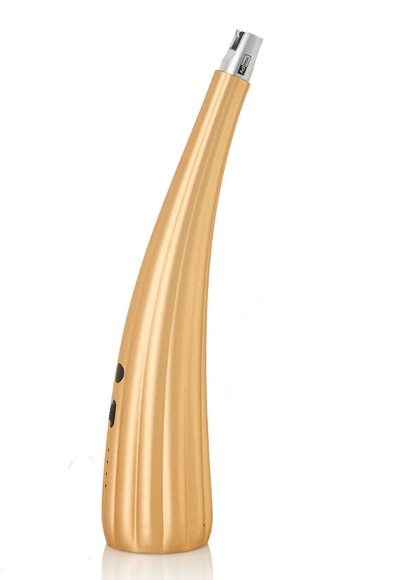 AdHoc Lichtbogen-Küchenanzünder, Ø 4,8 × 21,3 cm, Edelstahl/Kunststoff, Gold, USB-aufladbar