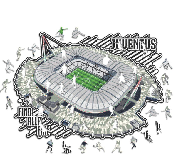 Iconic Puzzles Juventus FC - Allianz Stadium – Logikspiel, 1 Spieler, ab 10 Jahren