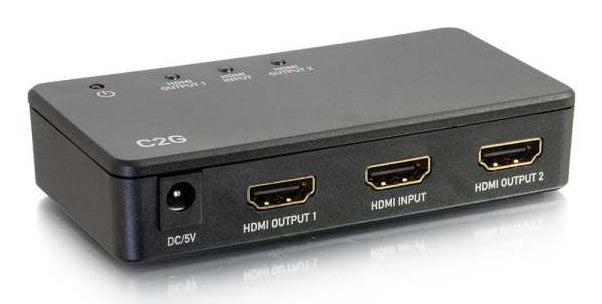 C2G 41057 – HDMI Splitter, 1×2, 4K@60 Hz, HDCP, 3D, Schwarz