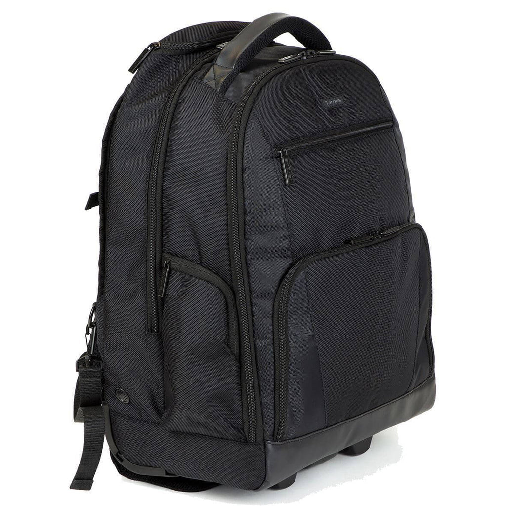 Targus Trolley-Rucksack – 30 l, mit Rollen, mit Tablet-Fach, Polyester – Schwarz, 220 × 515 × 360 mm