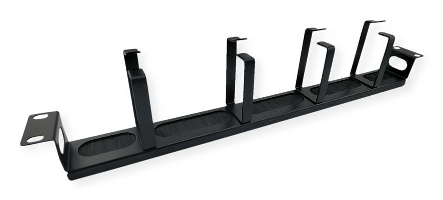 VALUE 26.99.0425 19" Kabelmanager – 1U – 483 × 95 × 44 mm – Kunststoff/Stahl – Schwarz – 1 Stk.
