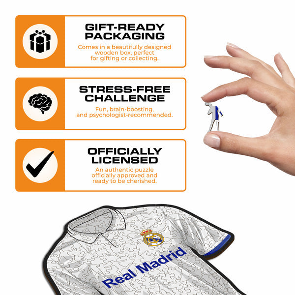 Iconic Puzzles Real Madrid CF Trikot – Logikspiel, ab 10 Jahren, 180 Min