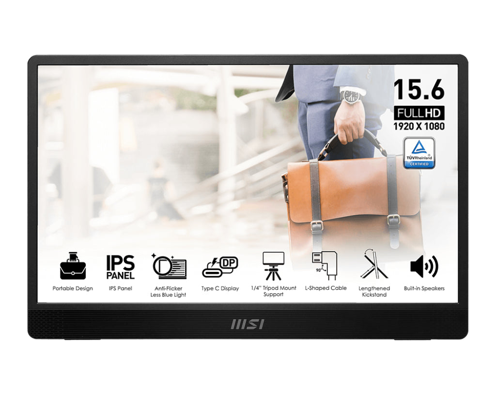 MSI PRO MP161DE E2 – 15,6", 1920 × 1080 (Full HD), IPS