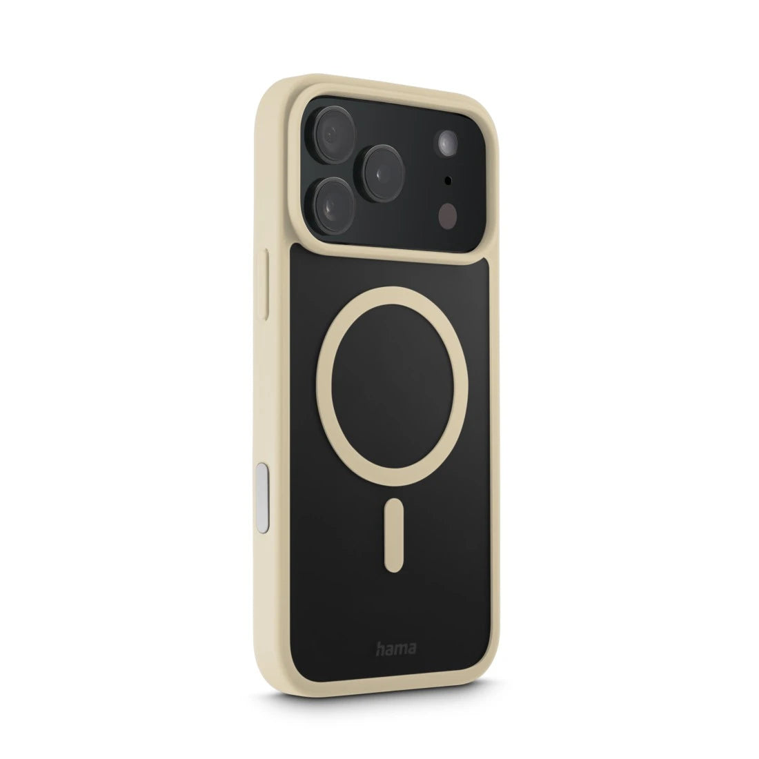 Hama Frame Protect – Backcover – für Apple iPhone 17 Pro Max, MagSafe, PC+TPU, Beige