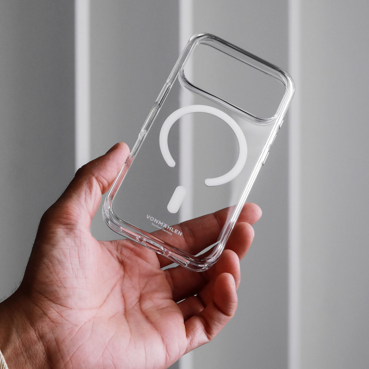 Vonmählen Backcover – für Apple iPhone 17 Pro – transparent/weiss – PC – MagSafe-kompatibel