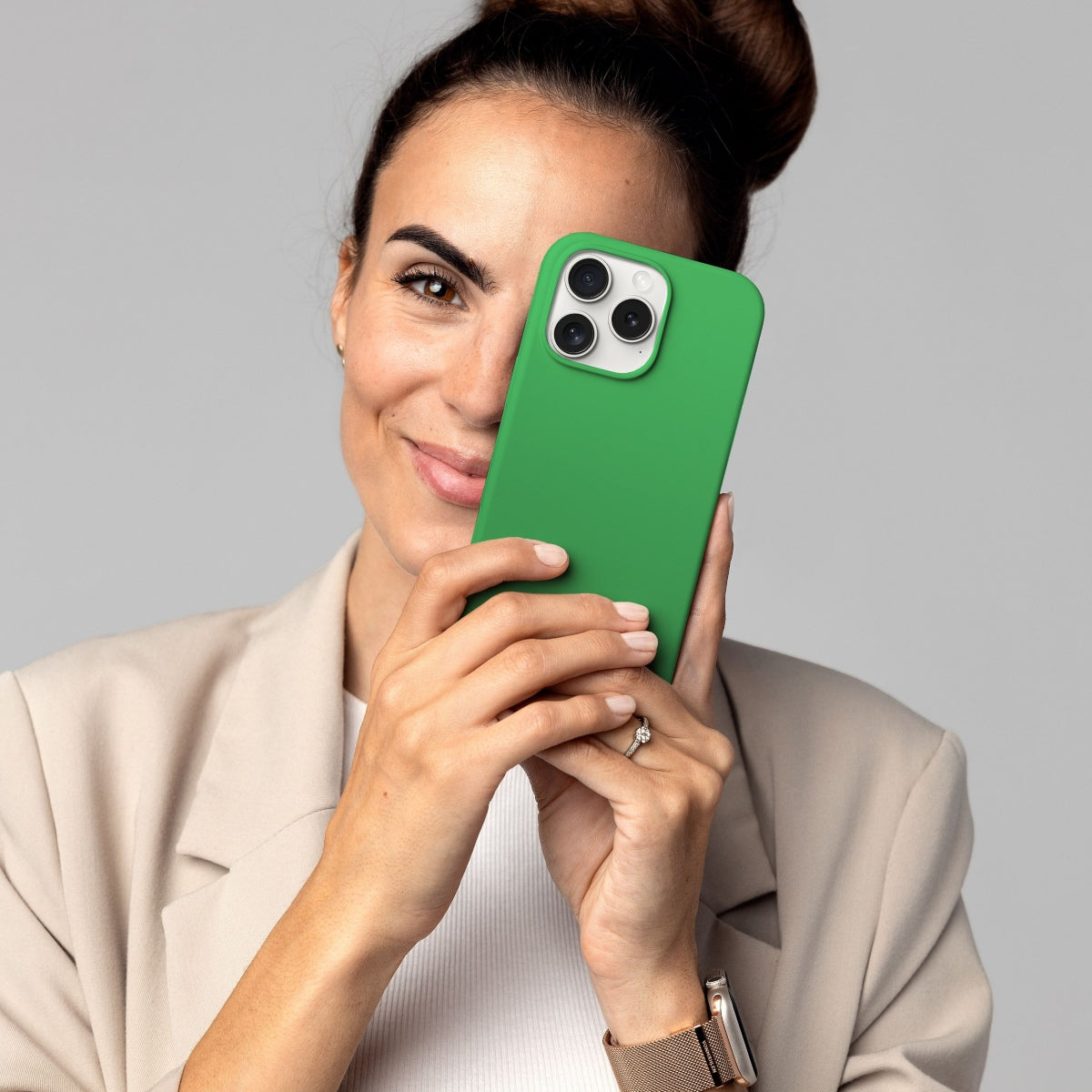 Vonmählen Backcover – für Apple iPhone 16 Pro, MagSafe, Silikon, Green Haven