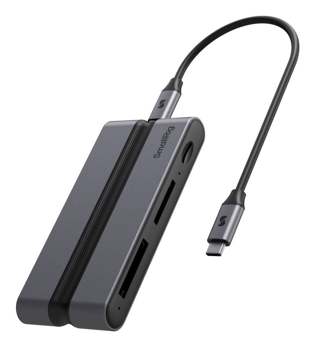 SmallRig 9in1 CFexpress B Dockingstation – USB-C, 1× HDMI, 2× USB-A, 90 W PD, GbE, für Windows/Mac/Linux