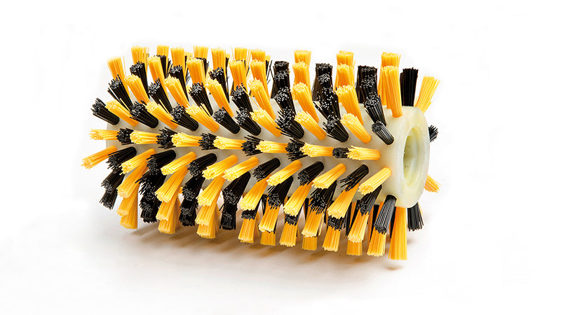 GLORIA Akku-Besen (elektrisch) – 16,5 cm Bürstenbreite, schwarz/gelb, für GLORIA MultiBrush & PowerBrush