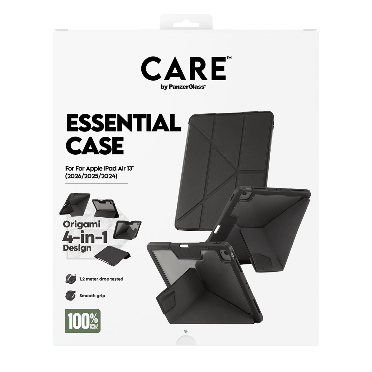 PanzerGlass CARE Essential Tablet-Hülle für iPad Air 13" (2024–2026) – Schwarz