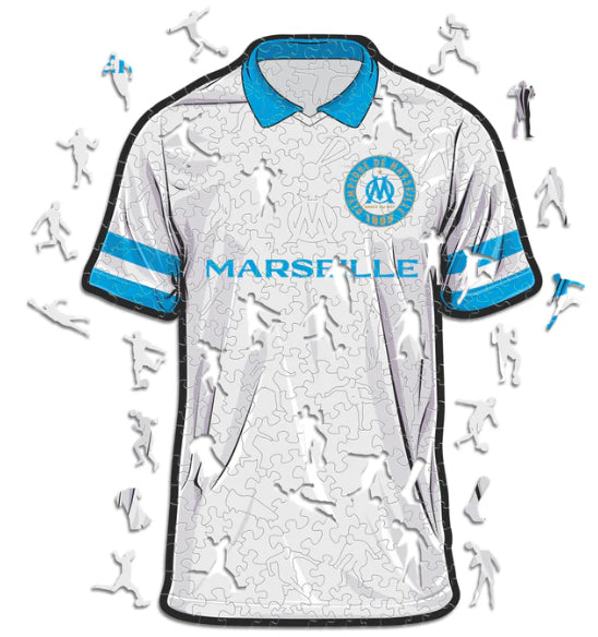 Iconic Puzzles Olympique Marseille Trikot – Logikspiel, 1 Spieler, ab 10 Jahren