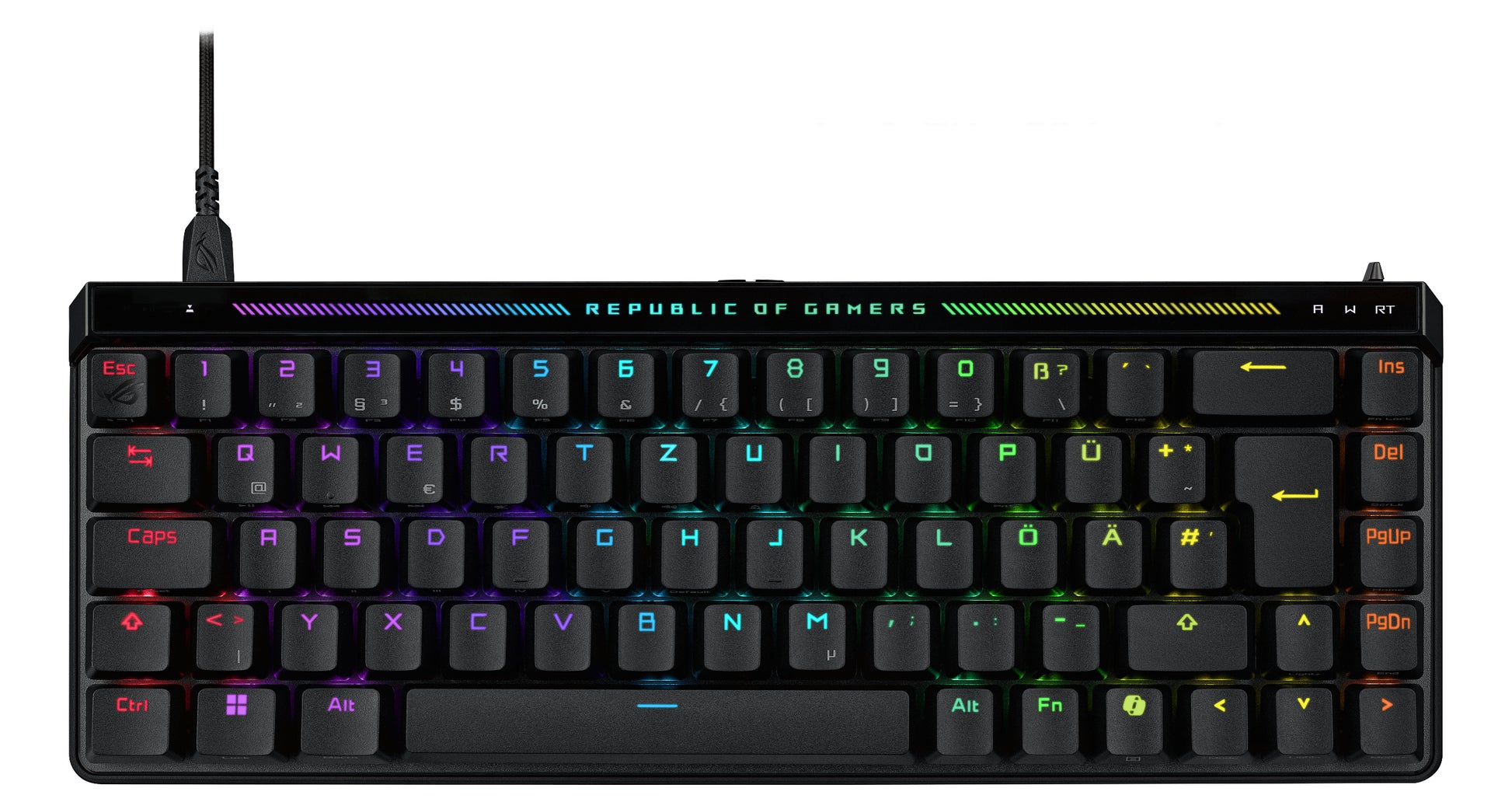 ASUS ROG Falchion Ace HFx – Tastatur, kabelgebunden (USB-A), DE-Layout (DE), Schwarz