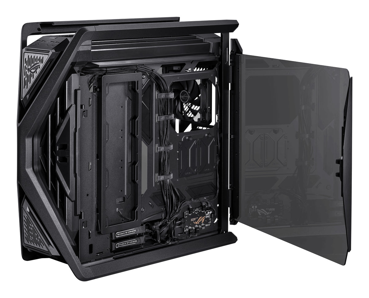 ASUS GR701 ROG Hyperion – PC-Gehäuse – Schwarz, E-ATX/ATX/mATX/M-ITX, 7 Lüfterplätze, 5×2,5"/2×3,5"