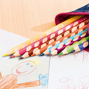 STABILO Buntstift Easycolors Linkshänder – Dreikant, Minen-Ø 4,2 mm, Einzelstift Hellbraun