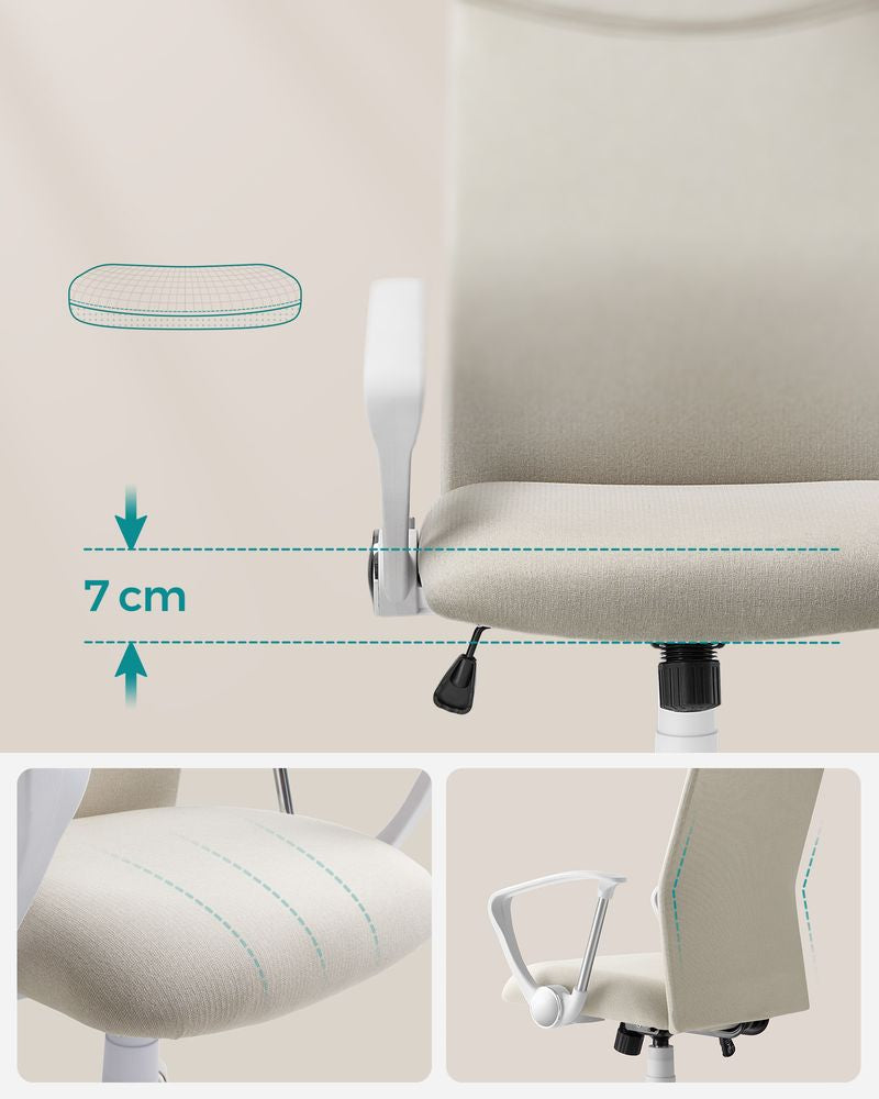 Songmics Bürostuhl – 120 kg, beige