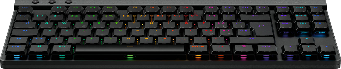 Logitech G G515 LIGHTSPEED TKL – Gaming-Tastatur – USB + RF + Bluetooth, Mechanisch, RGB, Schwarz