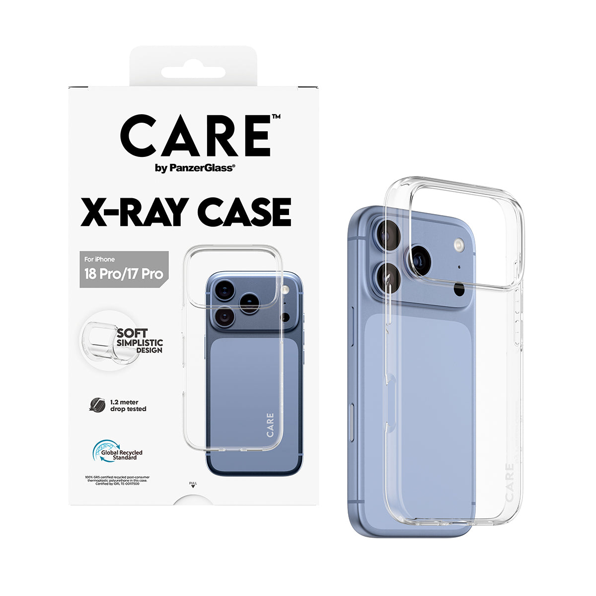 PanzerGlass CARE X-Ray – Backcover – für Apple iPhone 18 Pro / iPhone 17 Pro, bis 1,2 m sturzsicher