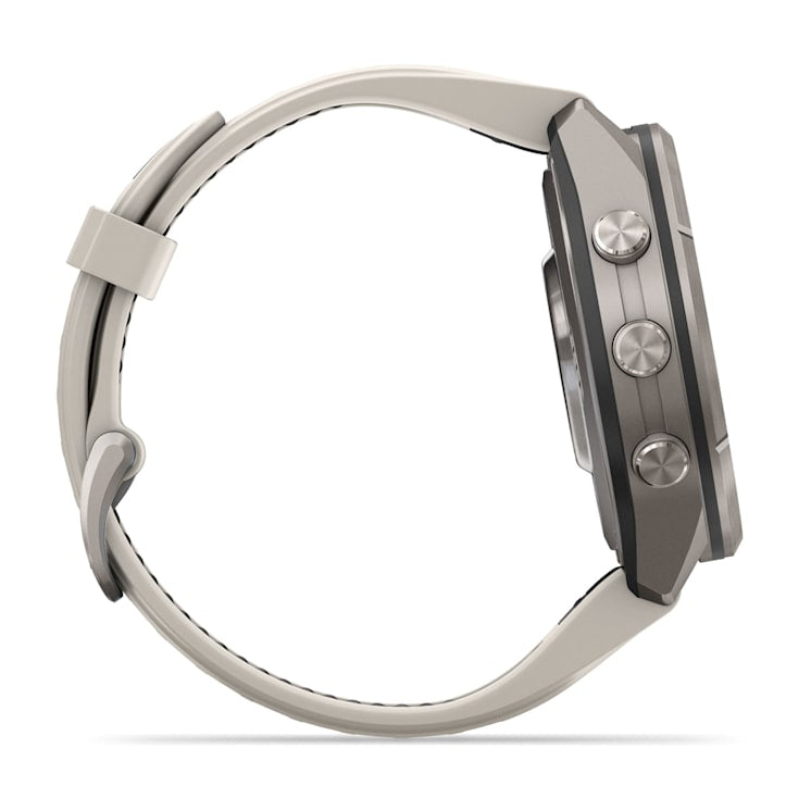 Garmin fēnix 9 Pro 43 mm GPS – Titan Nebelgrau, 100 m, für Android, iOS