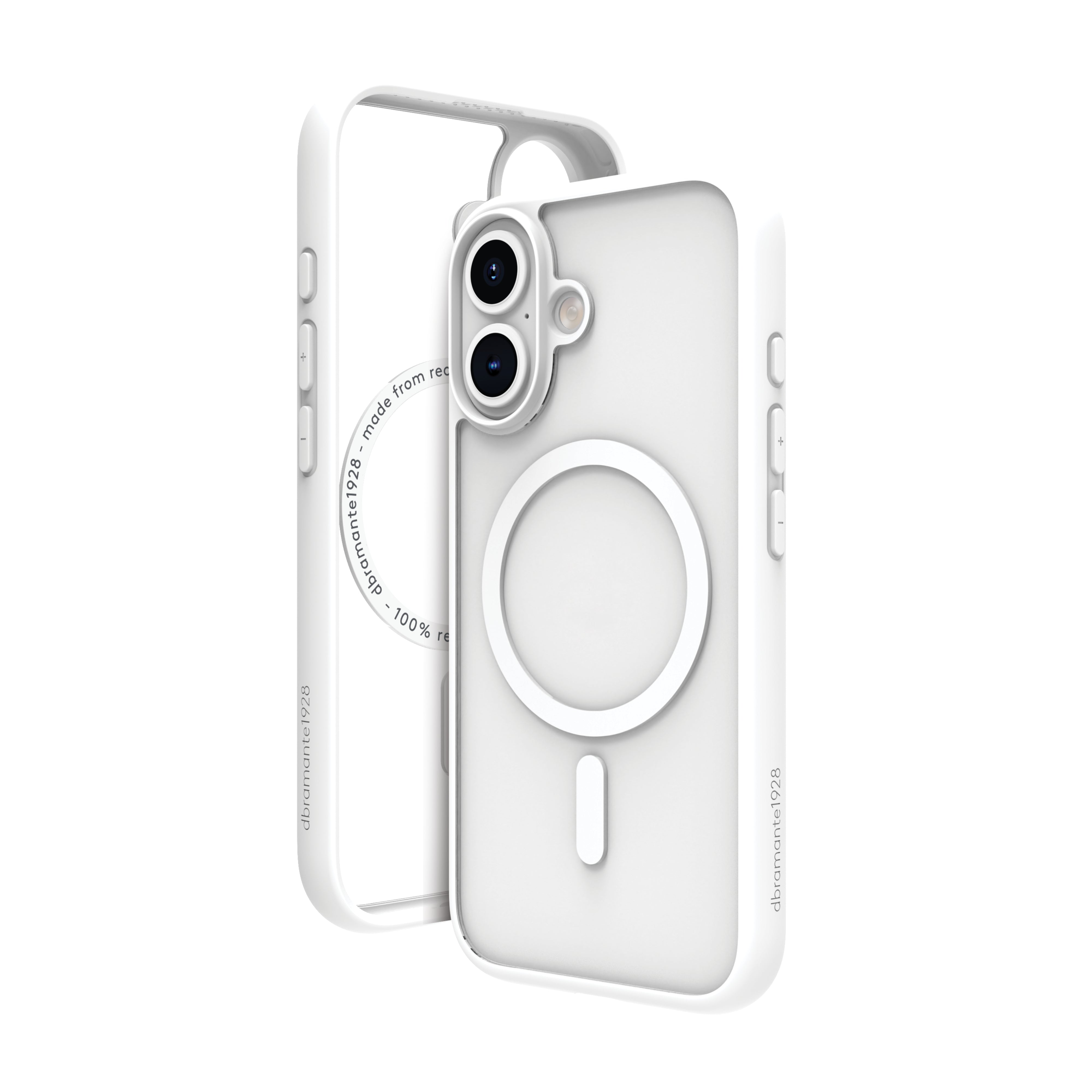 dbramante1928 Grenen Backcover – für Apple iPhone 16, MagSafe, Kunststoff, Weiss, bis 2 m sturzsicher
