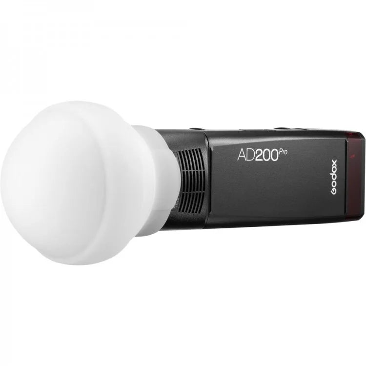 Godox AK-R22 Diffusorkugel – Ø 115 mm, 50,2 mm hoch – für Godox AD100Pro, V1, AD200 – Weiss