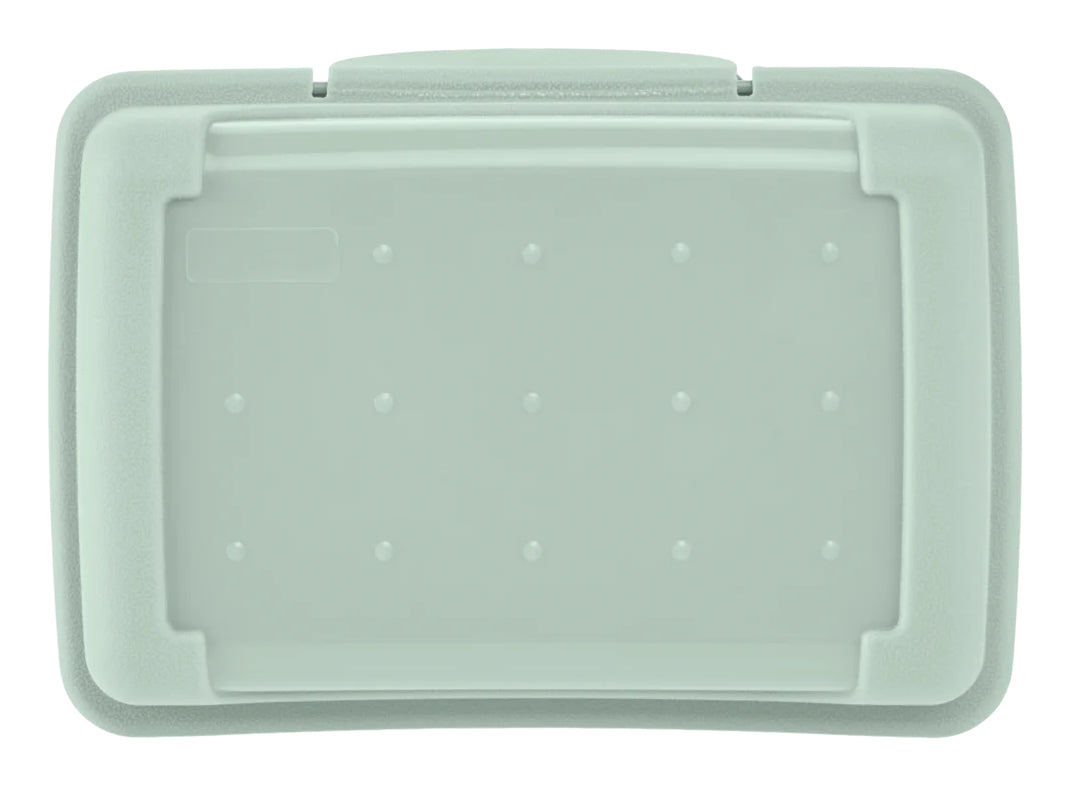 keeeper Luca Aufbewahrungsbox 0,35 l – Polypropylen – Transparent/Grün – 110 × 60 × 75 mm