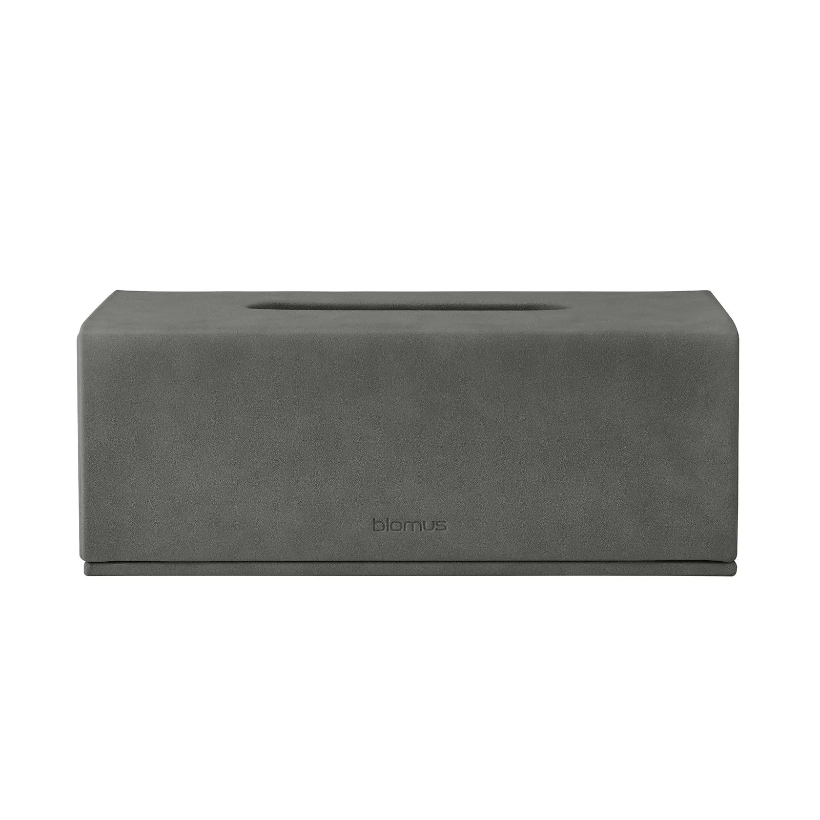 Blomus Kosmetiktuchbox SAHLA – freistehend, Kunstleder (PU), 13×25×9 cm, Grau