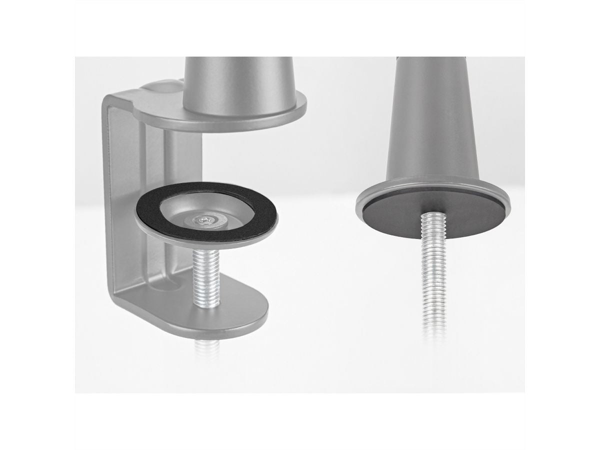 ROLINE Mikrofonständer (Auslegerarm) – Aluminium, Tragkraft 0,5 kg, Tischstärke 10–60 mm, Schwarz