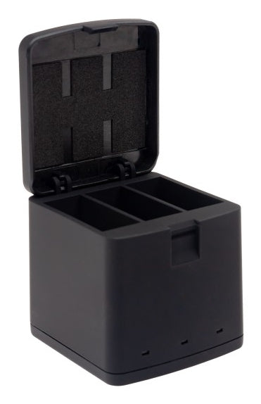 PATONA Ladebox 1795 – 3-fach, USB, schwarz – für GoPro AHDBT901, ADBAT001, ADDBD-211