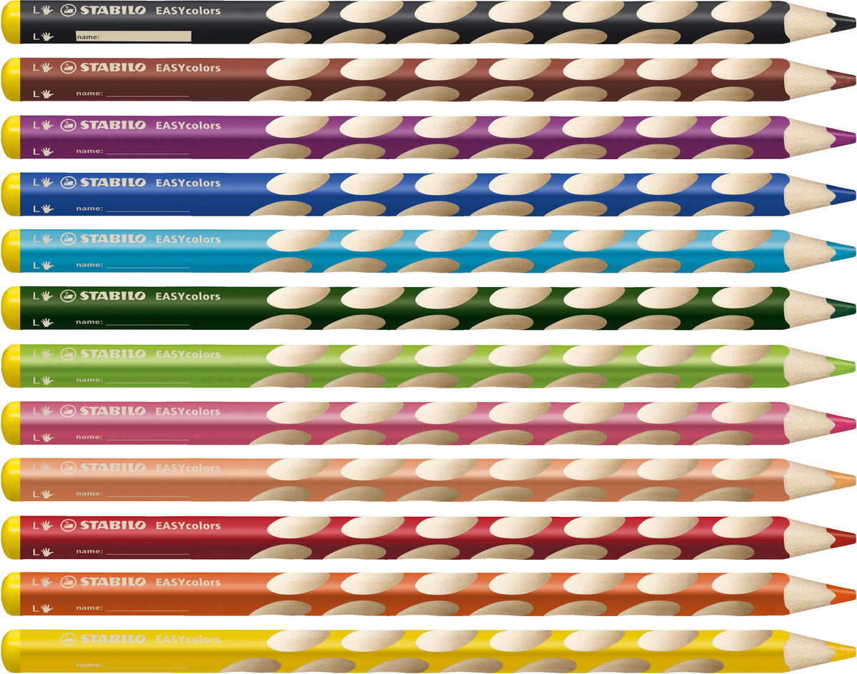 STABILO Buntstift Easycolors Linkshänder – Dreikant, Minen-Ø 4,2 mm, Einzelstift Hellbraun