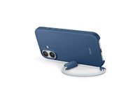 Apple Backcover – für Apple iPhone 17, MagSafe, mit Ständer, Mikrofaser+PC, Bedrock Blue