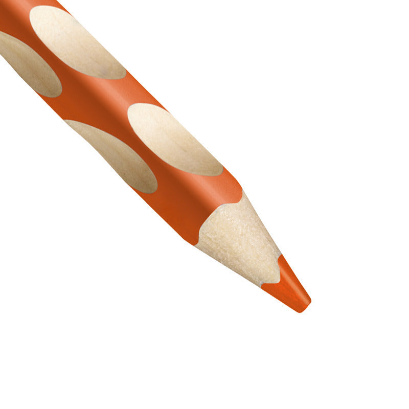 STABILO Buntstift Easycolors Linkshänder – Dreikant, Minen-Ø 4,2 mm, Einzelstift Orange