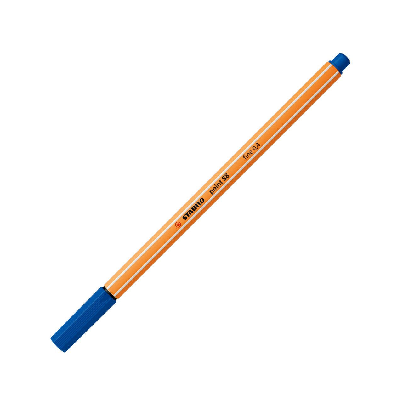 STABILO point 88 Fineliner – 3 Stk., 0,4 mm, blau, Cap-Off