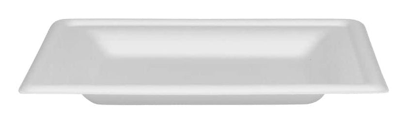 Furber. Furber Teller, Bagasse (Zuckerrohr), quadratisch – 16 × 16 cm – weiss – 50 Stk.