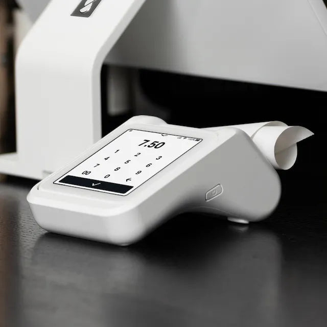 SumUp POS-Terminal mit Bondrucker – WLAN/4G, kontaktlos & EMV – weiss