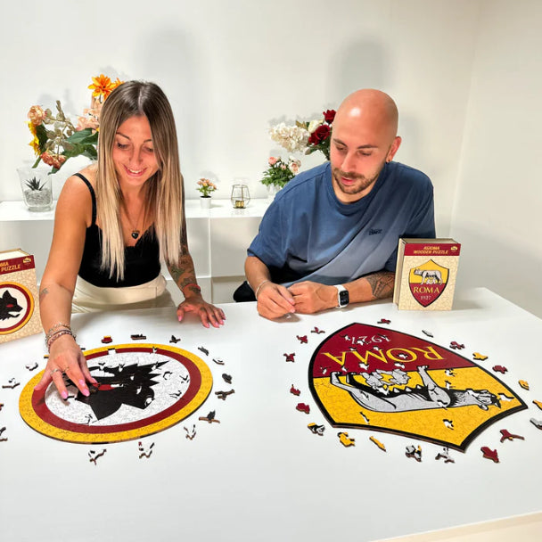 Iconic Puzzles AS Roma - Lupetto Logo – Logikspiel, 1 Spieler, ab 10 Jahren