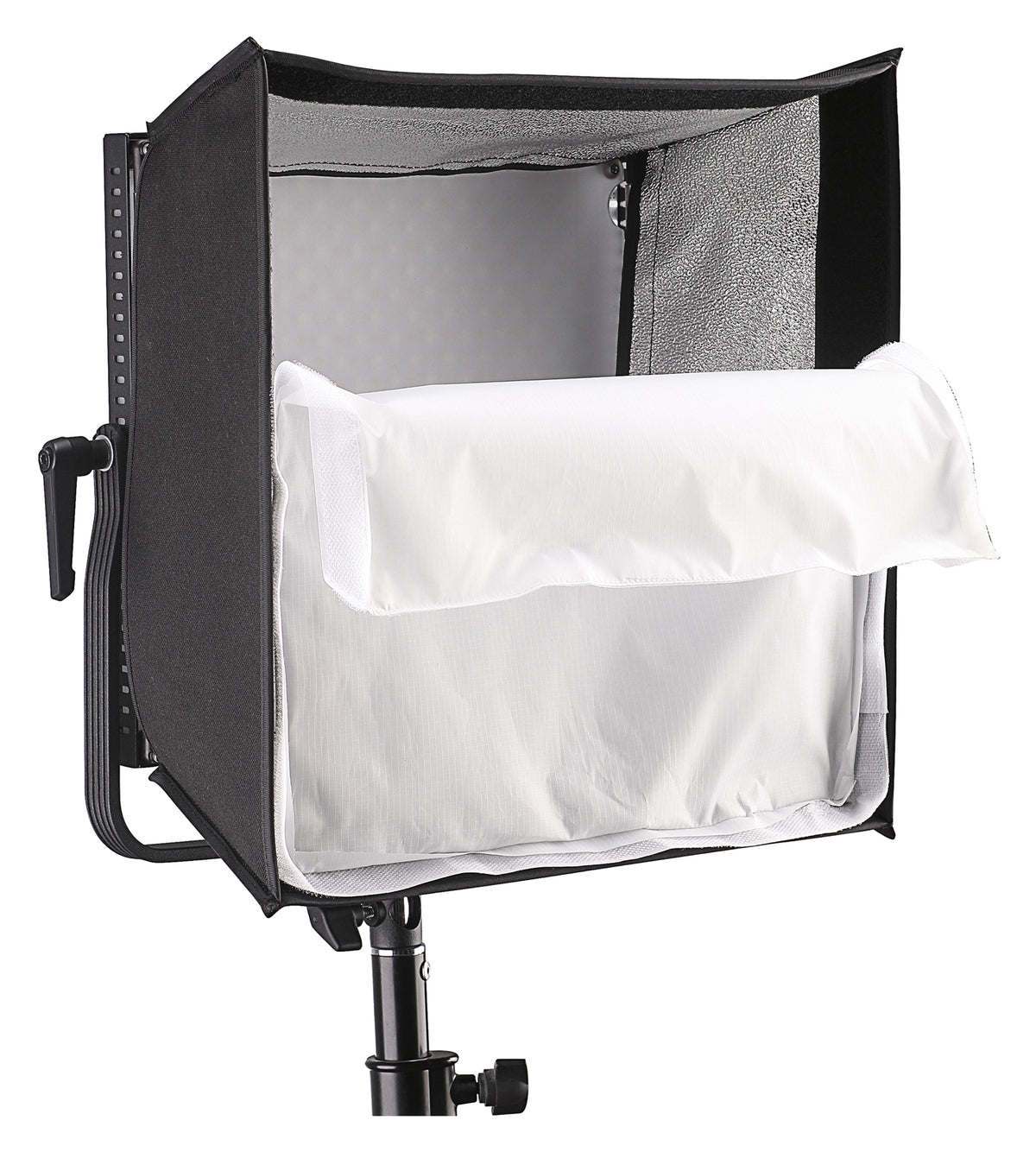 PATONA 4273 Softbox mit Gitternetz – 275 × 275 × 140 mm – für PATONA LED 60W RGB