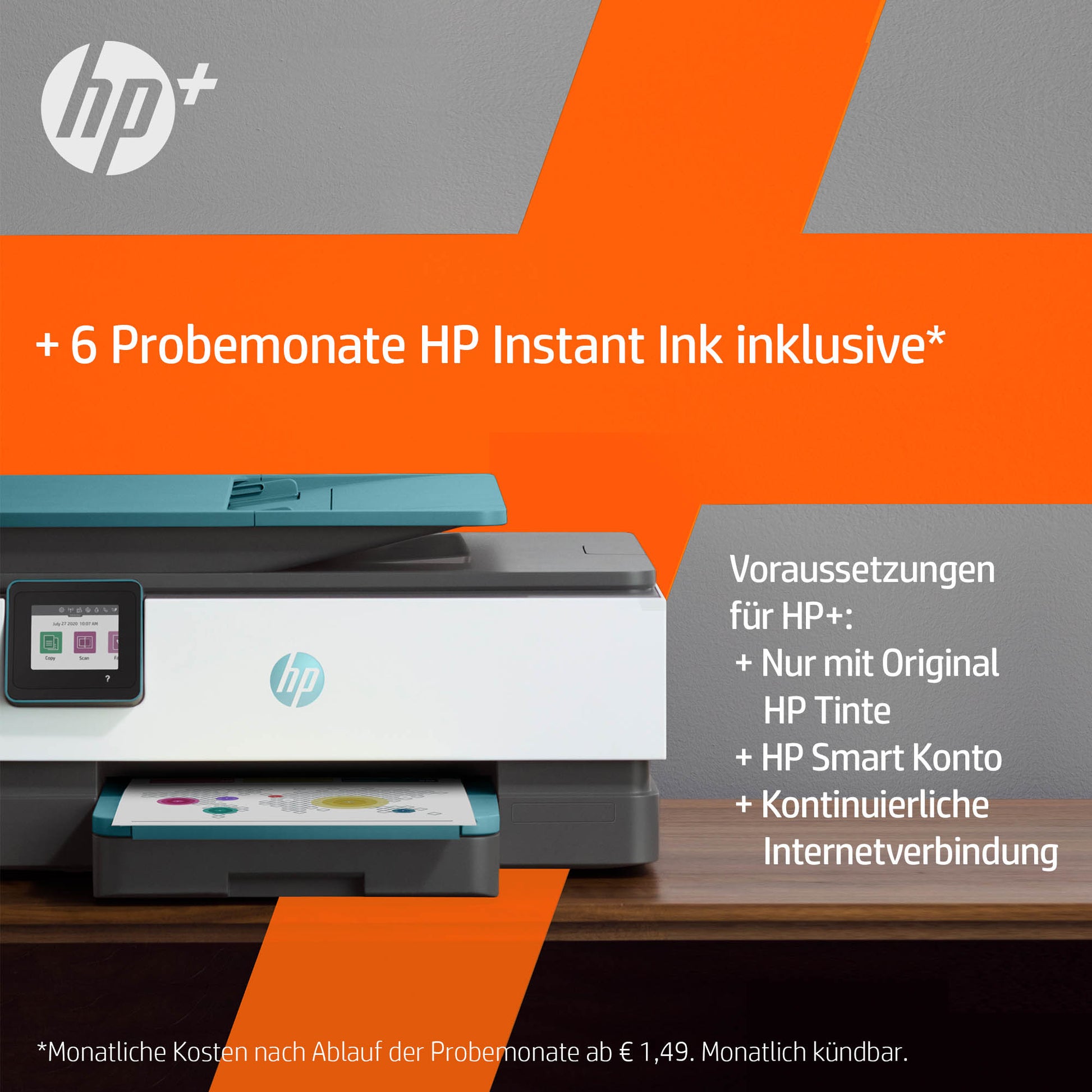 HP OFFICEJET PRO 8025E – Farbtintenstrahl-Multifunktionsdrucker, A4, 4-in-1, Duplex, ADF, WLAN/LAN, AirPrint