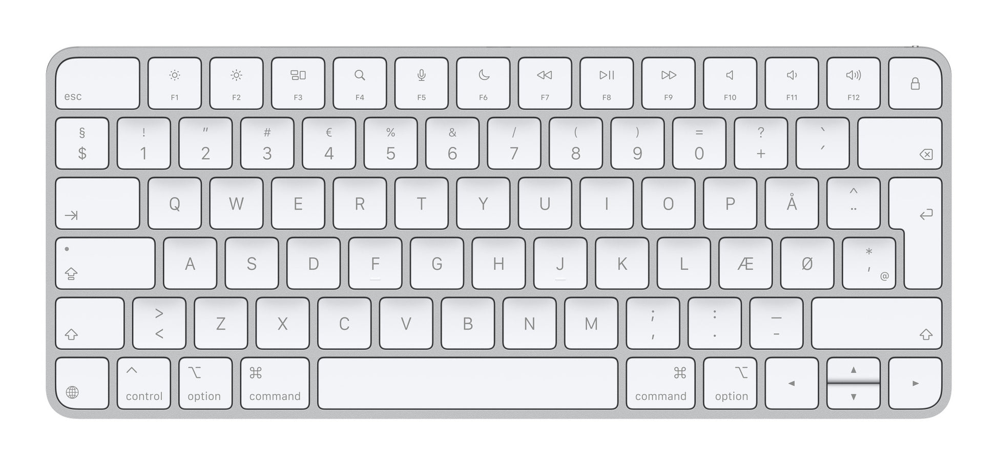 Apple Magic Keyboard – Tastatur – Bluetooth, USB‑C – ohne Ziffernblock – Weiss – für iPhone/iPad/Mac