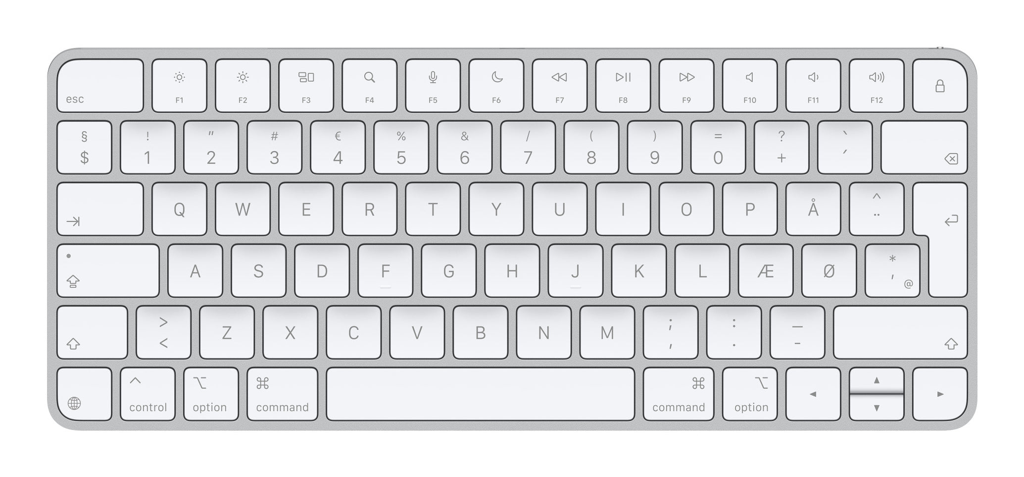 Apple Magic Keyboard – Tastatur – Bluetooth, USB‑C – ohne Ziffernblock – Weiss – für iPhone/iPad/Mac