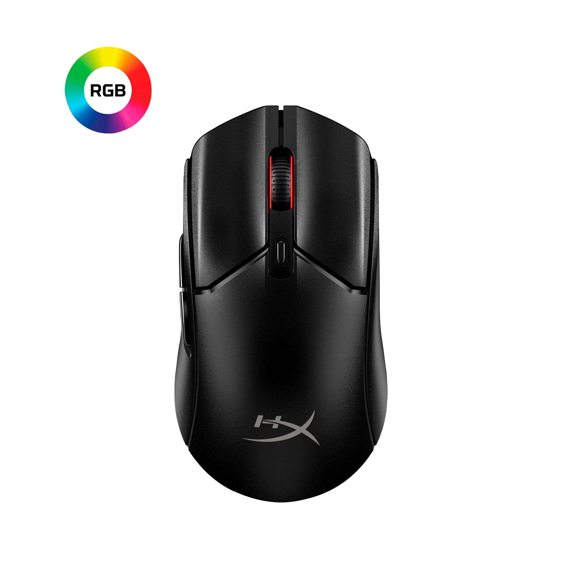 HyperX Pulsefire Haste 2 Core Gaming-Maus – kabellos, 6 Tasten, für Rechtshänder, Beleuchtung, weiss