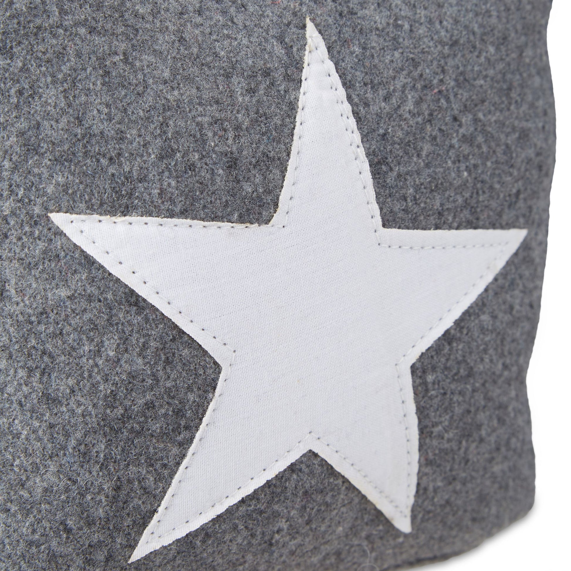 Relaxdays Türsicherung Stern 150 × 150 × 200 mm, Polyester/Sand, Grau, freistehend