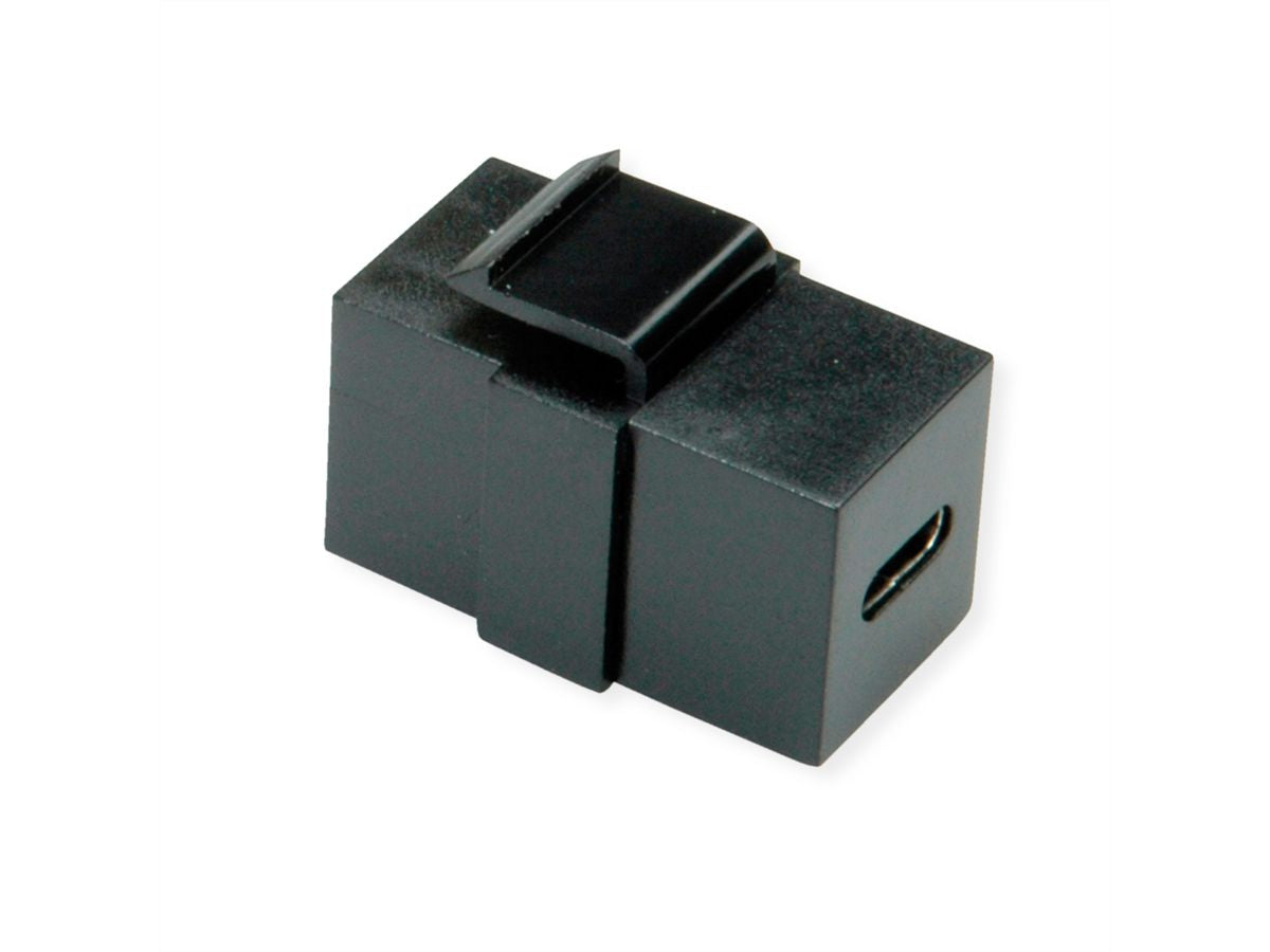 VALUE USB-Adapter USB-C auf USB-C (Buchse auf Buchse) – USB 3.2 Gen 2 (10 Gbit/s) – Schwarz