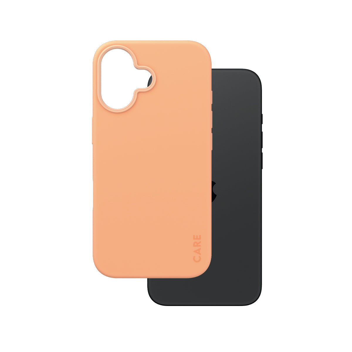PanzerGlass CARE Backcover – für Apple iPhone 16, MagSafe, Recycling-Kunststoff, Peachy