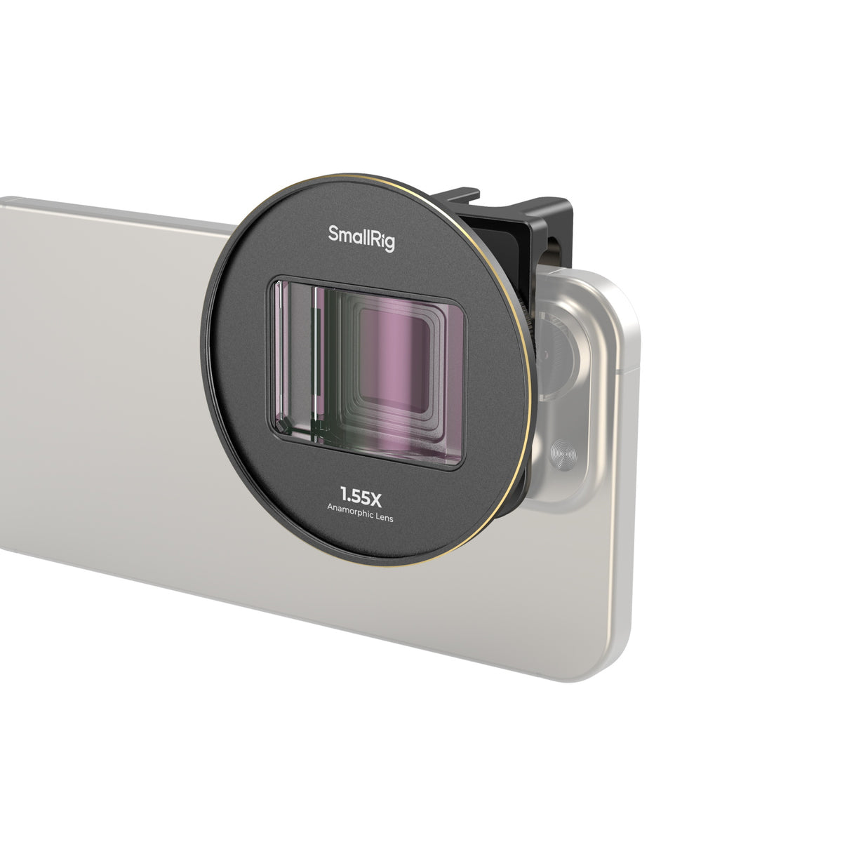 SmallRig 1,55× Anamorph – Smartphone-Objektiv – T-Mount, magnetisch – für Smartphones – Schwarz