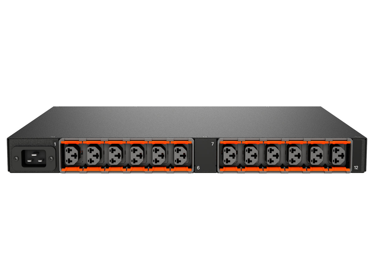 Vertiv Geist MU05M1R0-12CF17-2C20A9H00-S Überwachte PDU, 100–240 V, 20 A – 12× AC (C13/C19) – IEC C20 – 3 m