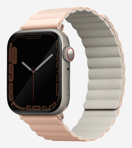 Uniq Revix – Armband – für Apple Watch (diverse Grössen), Pink, 130–210 mm, Silikon