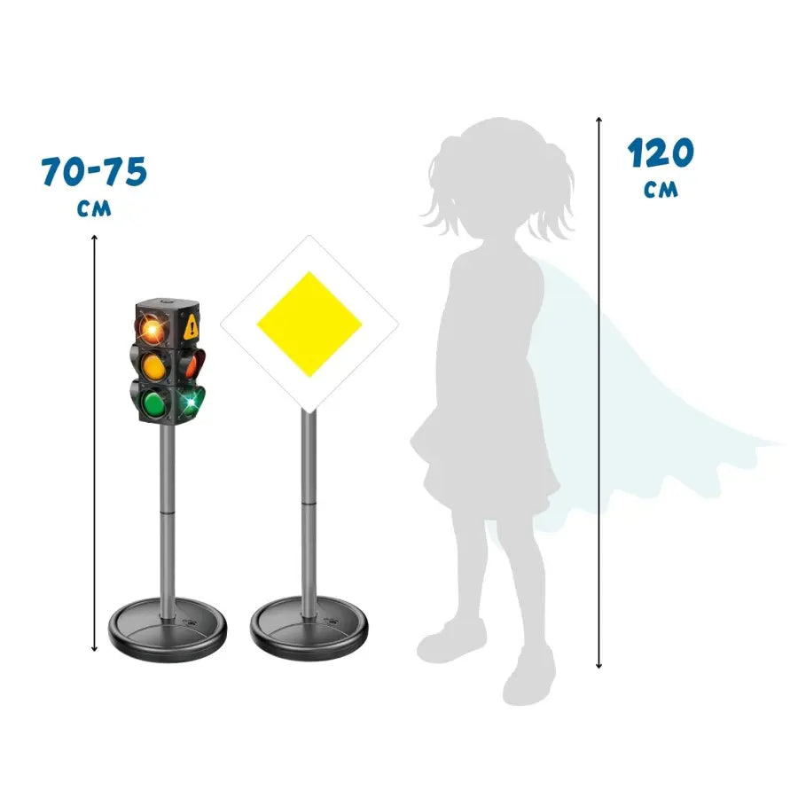 alldoro Verkehrsset – 21-teilig – 75 cm hoch – ab 3 Jahren – mehrfarbig
