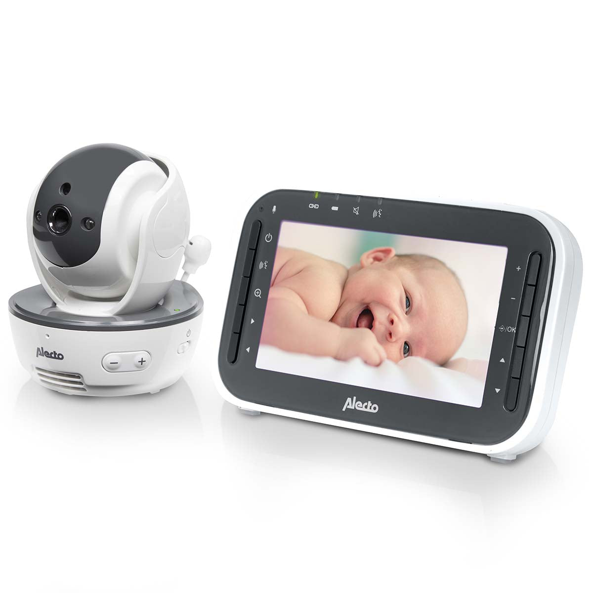 Alecto DVM-200 Video-Babyphone – Nachtsicht, 300 m Reichweite, 2-Wege-Audio, Akku 10 h