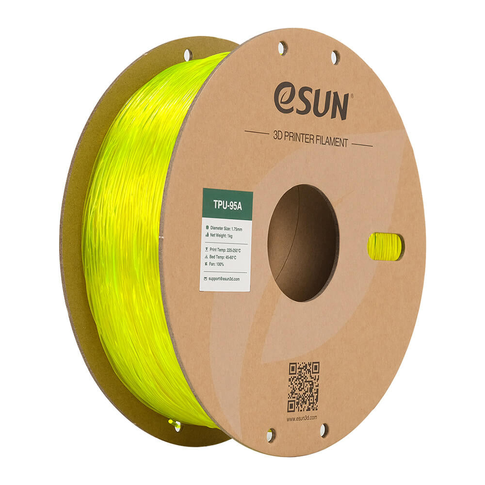 eSUN Filament TPU-95A – 1,75 mm, 1 kg – Gelb – 1 Stück